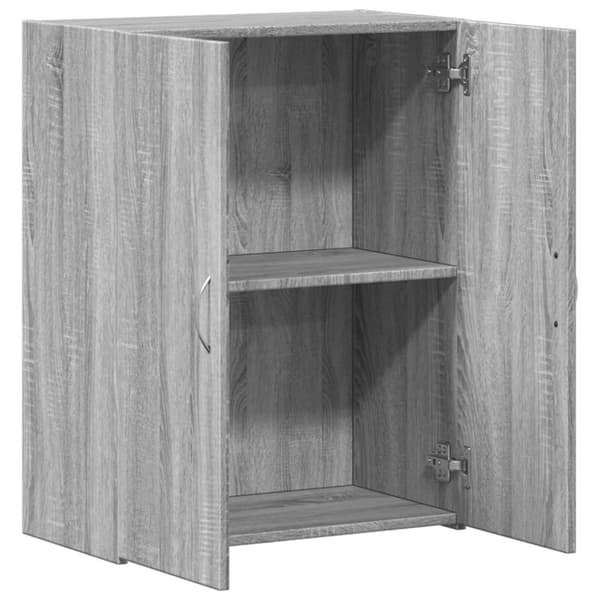 vidaXL Arkistokaappi harmaa Sonoma 60x32x77,5 cm tekninen puu