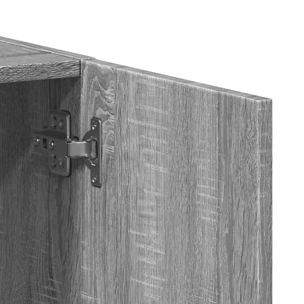 vidaXL Arkistokaappi harmaa Sonoma 60x32x77,5 cm tekninen puu