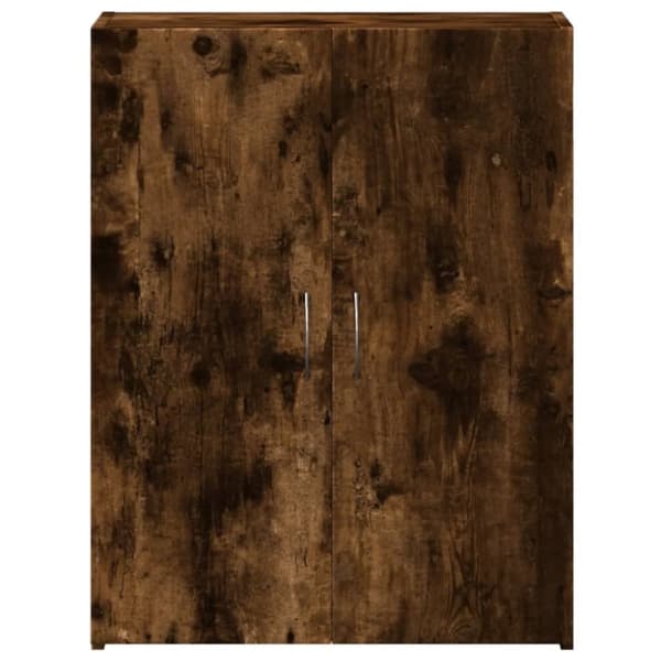 vidaXL Arkivskap røkt eik 60x32x77,5 cm konstruert tre