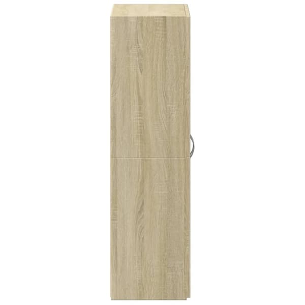 vidaXL Dokumentskåp sonoma-ek 60x32x115 cm konstruerat trä