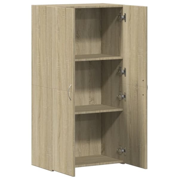 vidaXL Dokumentskåp sonoma-ek 60x32x115 cm konstruerat trä