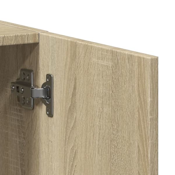 vidaXL Dokumentskåp sonoma-ek 60x32x115 cm konstruerat trä