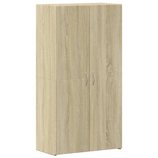 vidaXL Dokumentskåp sonoma-ek 60x32x115 cm konstruerat trä
