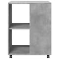 Miniatyrbilde 6 av 10: vidaXL Sidebord med hjul betonggrå 55x60x78 cm konstruert tre