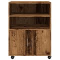 Miniatyrbillede 5 af 11: vidaXL rullebord 60x48x81 cm konstrueret træ gammelt trælook