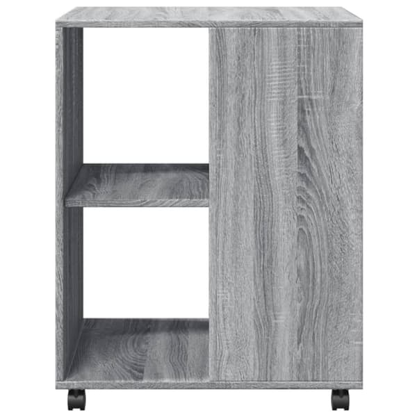 vidaXL sidebord med hjul 55x60x78cm konstrueret træ grå sonoma-eg