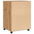 Miniatyrbillede 7 af 11: vidaXL rullebord 60x48x81 cm konstrueret træ egetræsfarve