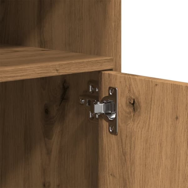 vidaXL rullebord 60x48x81 cm konstrueret træ egetræsfarve