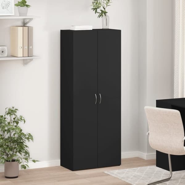 vidaXL arkivskab 60x32x153 cm konstrueret træ hvid