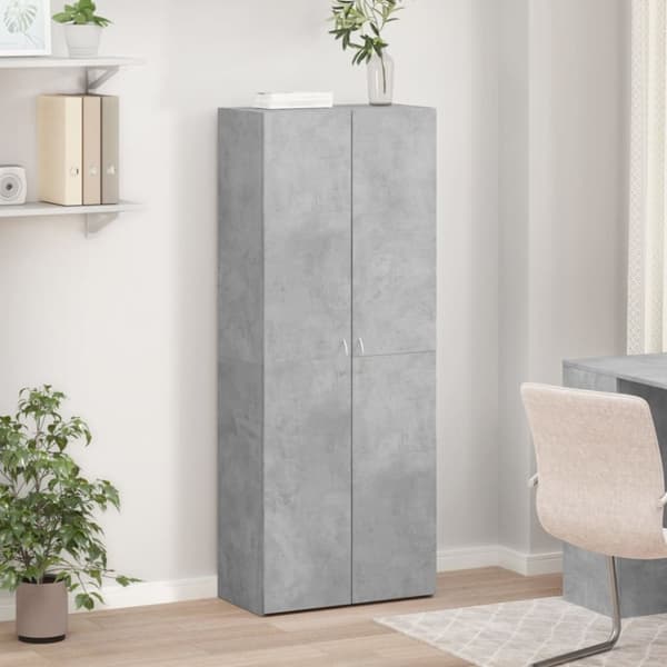 vidaXL arkivskab 60x32x153 cm konstrueret træ betongrå