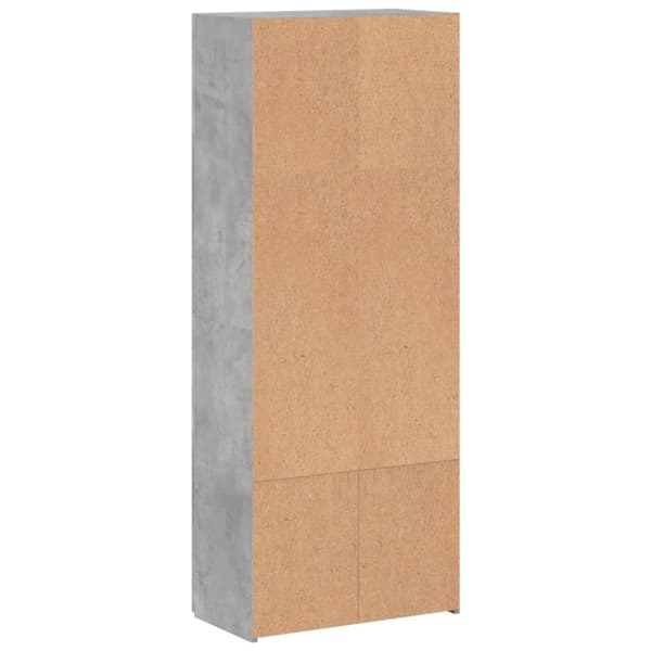 vidaXL arkivskab 60x32x153 cm konstrueret træ betongrå