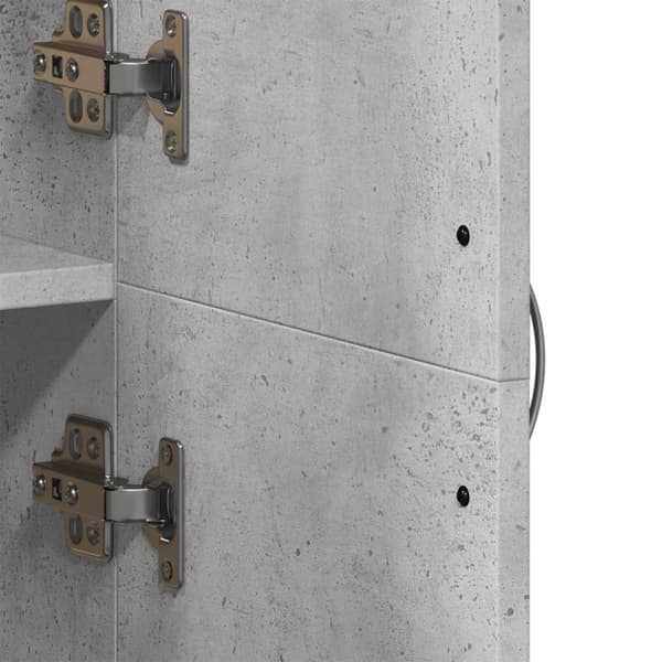 vidaXL arkivskab 60x32x153 cm konstrueret træ betongrå