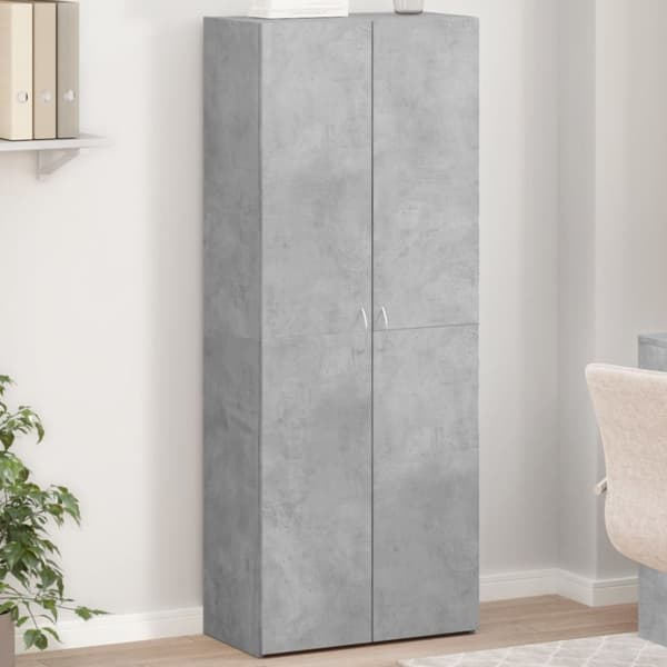 vidaXL arkivskab 60x32x153 cm konstrueret træ betongrå