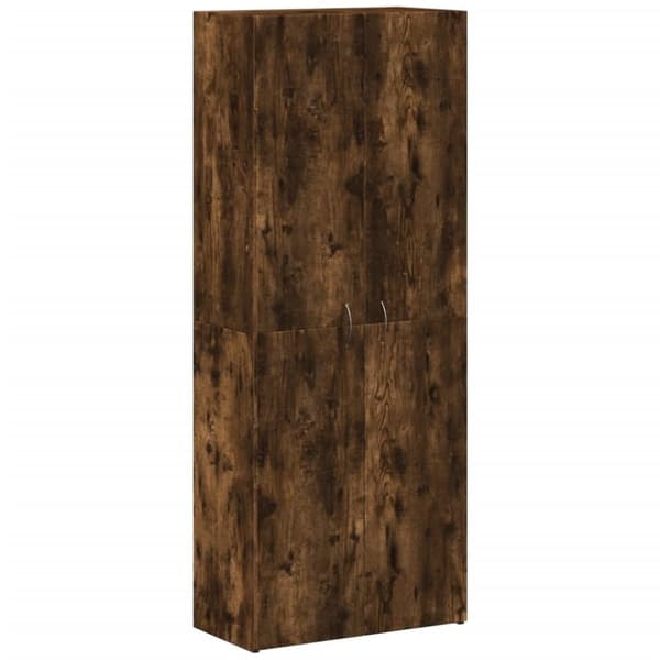 vidaXL Arkivskap røkt eik 60x32x153 cm konstruert tre