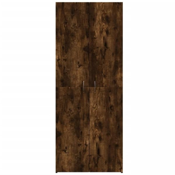 vidaXL Arkivskap røkt eik 60x32x153 cm konstruert tre