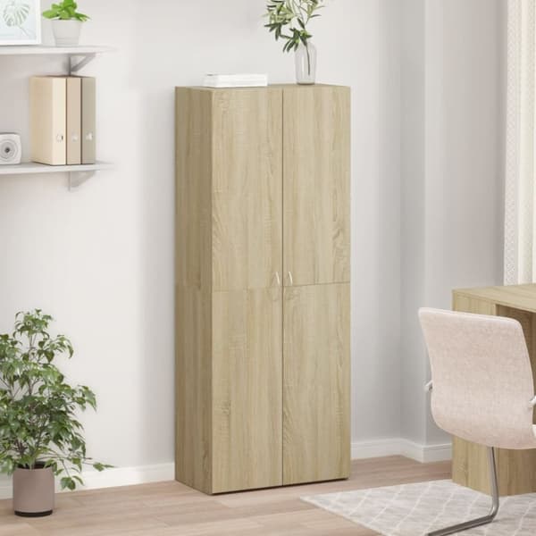 vidaXL Arkivskap sonoma eik 60x32x153 cm konstruert tre