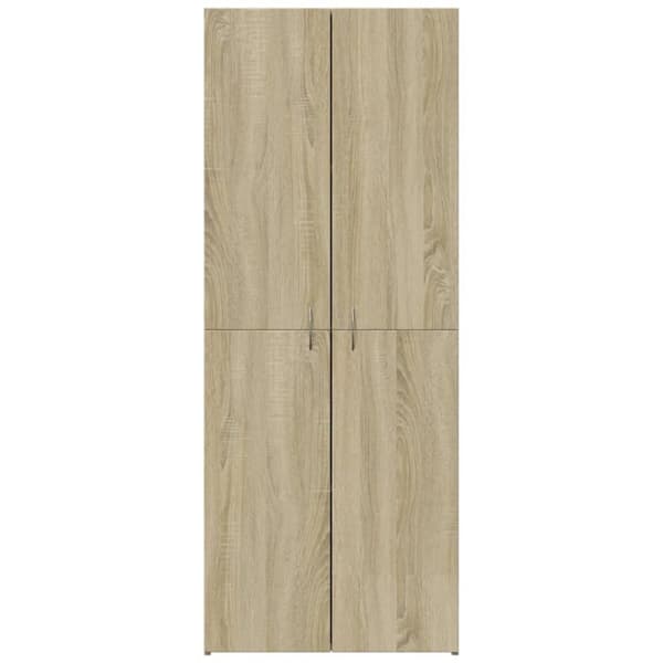 vidaXL Arkivskap sonoma eik 60x32x153 cm konstruert tre