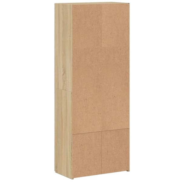 vidaXL Arkivskap sonoma eik 60x32x153 cm konstruert tre