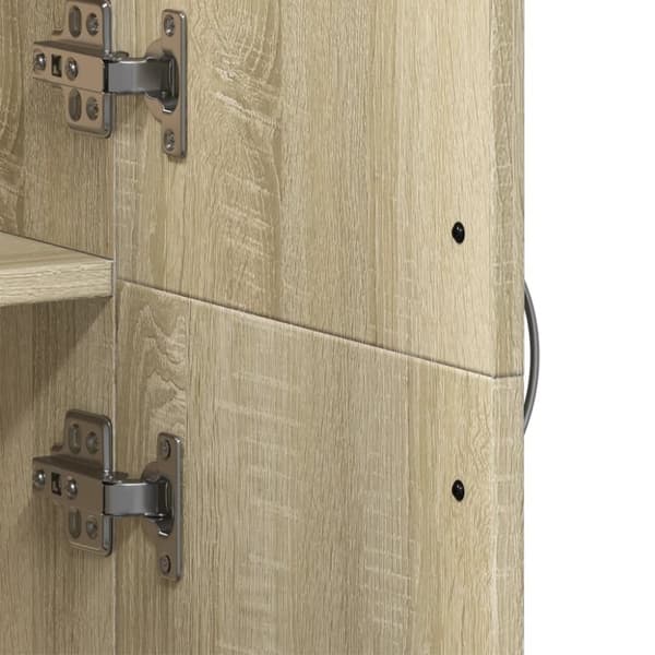 vidaXL Arkivskap sonoma eik 60x32x153 cm konstruert tre