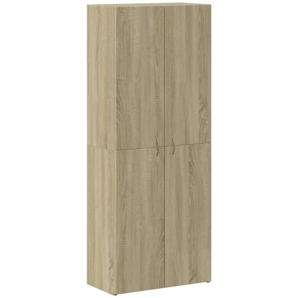 vidaXL Arkivskap sonoma eik 60x32x153 cm konstruert tre