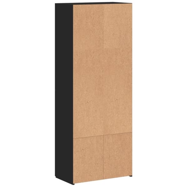 vidaXL Arkivskap svart 60x32x153 cm konstruert tre