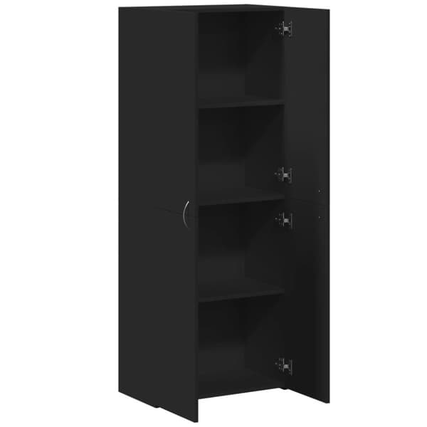 vidaXL Arkivskap svart 60x32x153 cm konstruert tre