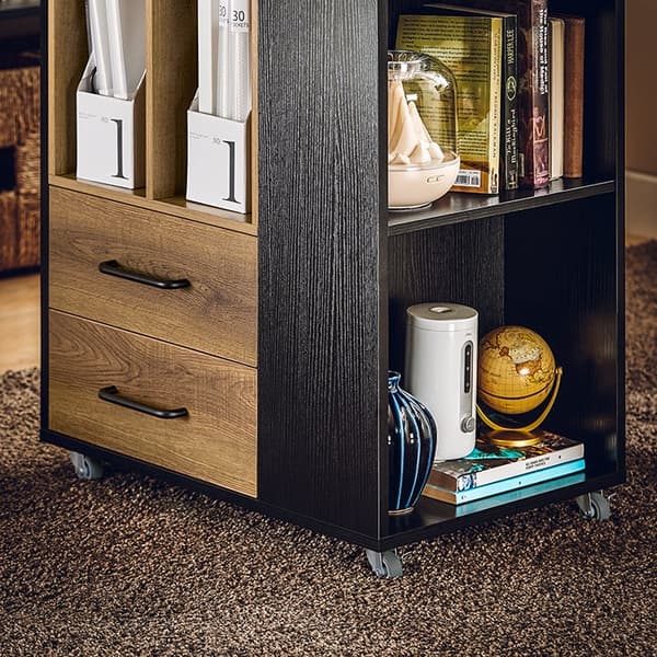 Rootz arkivskåpsvagn med 6 fack - Office Organizer - Dokumentförvaring - MDF & PB Material - 60cm x 75cm x 40cm