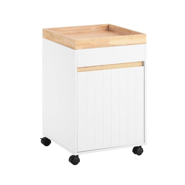 SoBuy Arkivskab Printer Stand Mobilt Arkivskab Sidebord ASK03-W