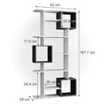 Miniatyrbild 3 av 6: Vicco kubförvaring Cube, vit/antracit, 92 x 187,7 cm