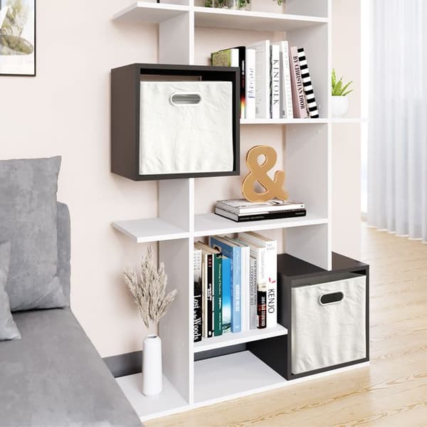 Vicco kubförvaring Cube, vit/antracit, 92 x 187,7 cm