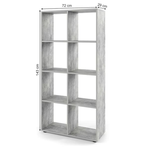 Vicco Scutum kubförvaring, Betong, 72 x 143 cm