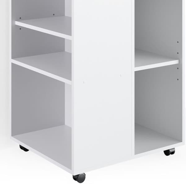 Vicco Rolling Piedestal, Vit, 59 x 53 cm
