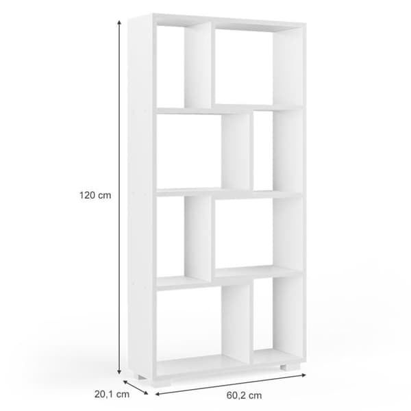 Vicco Domus kubförvaring, Vit, 60 x 120 cm 8 fack