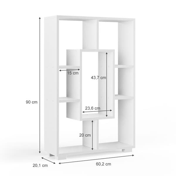 Vicco Domus kubförvaring, Vit, 60 x 90 cm 7 fack