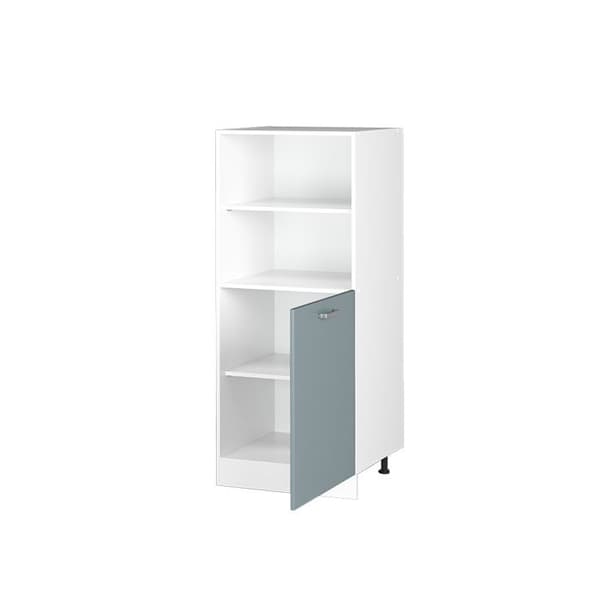 R-Line universal högskåp, 60 cm med öppna hyllor, och lucka, blågrå, Vicco