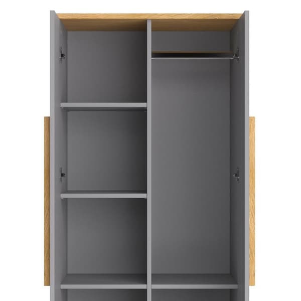 Malia barngarderob, 70 x 186,8 cm, Grå, Vitalispa