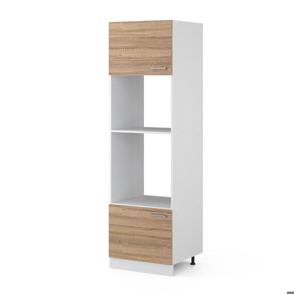 R-Line universal högskåp, 60 cm med öppna hyllor, och luckor, Sonoma, Vicco