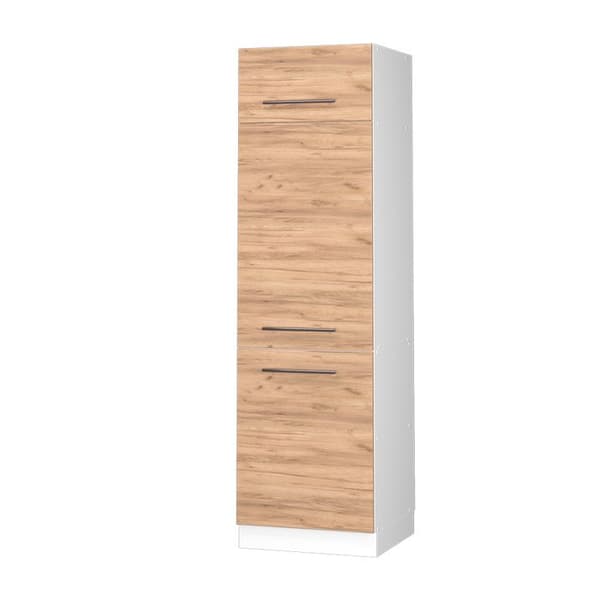 Vicco Fame-Line kylskåp, gyllene ek, 60 cm