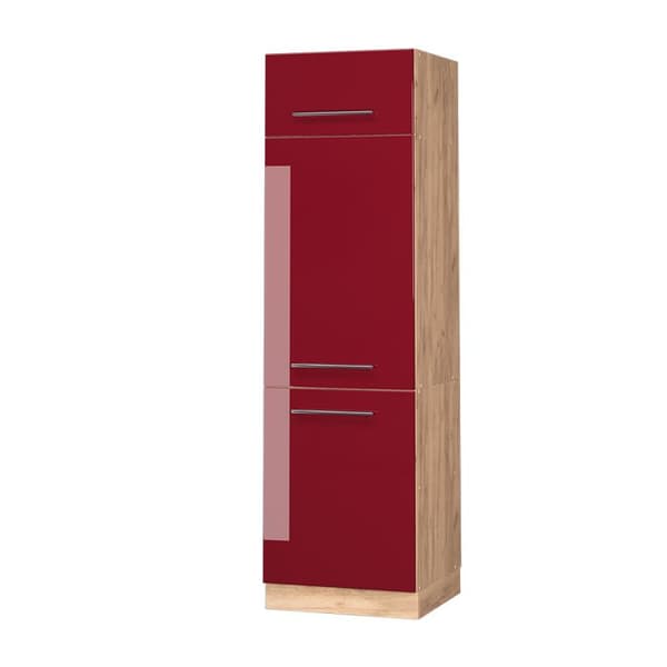 Vicco Fame-Line kylskåp, vinröd Högblank, 60 cm