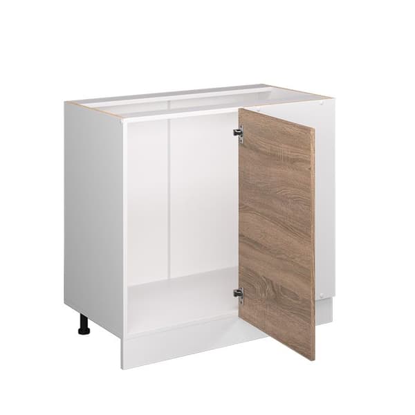 R-Line universalhörnskåp, 86 cm med dörr, utan bänkskiva, Sonoma, Vicco