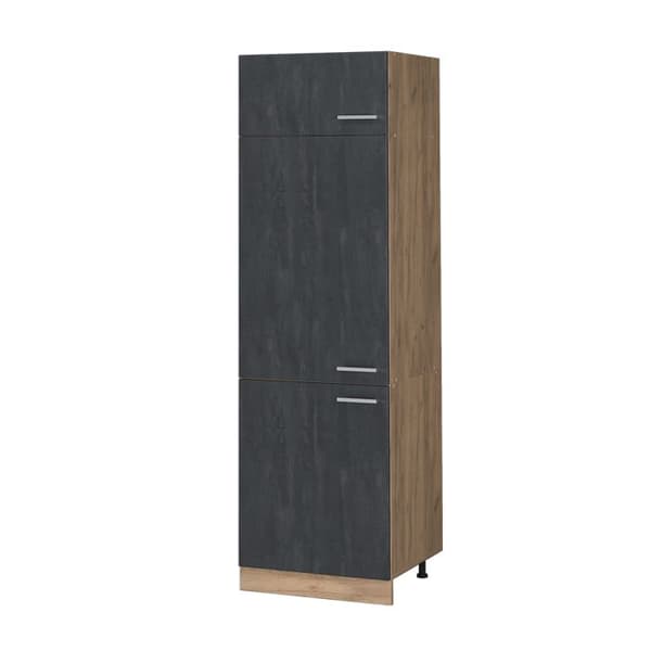 R-Line kylskåp, 60 cm, Svart betong, Vicco