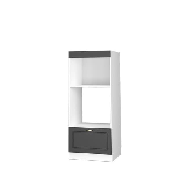 Fame-Line mikrovågsskåp, 60 cm öppet, Anthrazit-Gold Landhaus, Vicco