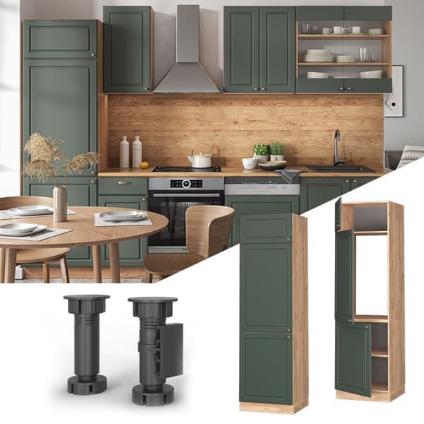 Fame-Line kylskåp, 60 cm, Country Gold Green, Vicco