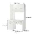 Miniatyrbild 3 av 6: Vicco Crossline skrivbord, Vit, 120,1 x 59,5 cm