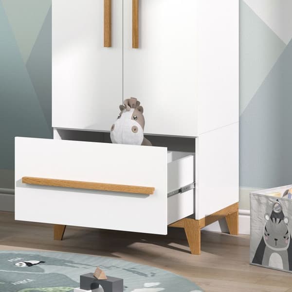 Barngarderob Malia, 70 x 186,8 cm, Vit, Vitalispa