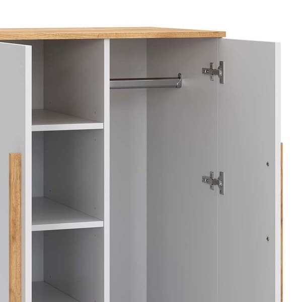 Malia barngarderob, 70 x 120 cm, Vit, Vitalispa