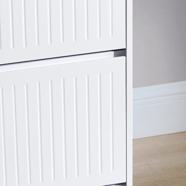 Rootz Skoopbevaringsskab - Skostativ - Skoholder - Justerbare hylder - MDF-materiale - 61 cm x 120 cm x 26 cm