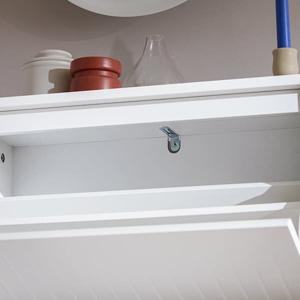 Rootz Skoopbevaringsskab - Skostativ - Skoholder - Justerbare hylder - MDF-materiale - 61 cm x 120 cm x 26 cm