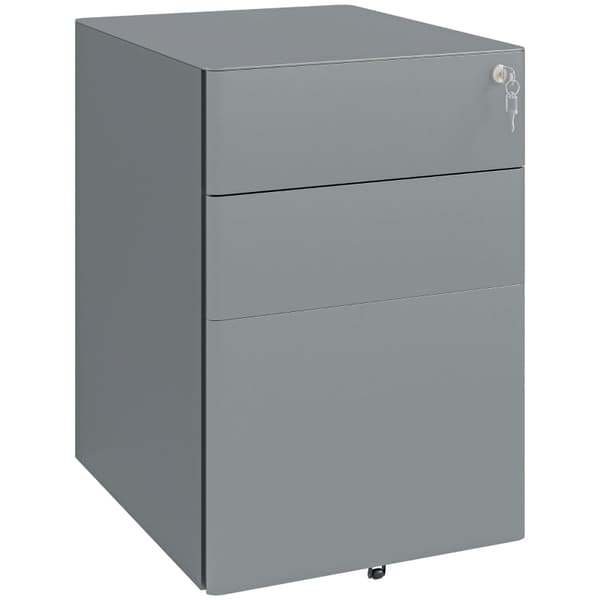 Rootz Office Rolling Container - Arkivskab - Opbevaringsorganisering - Stål holdbarhed - 39cm x 48cm x 59cm