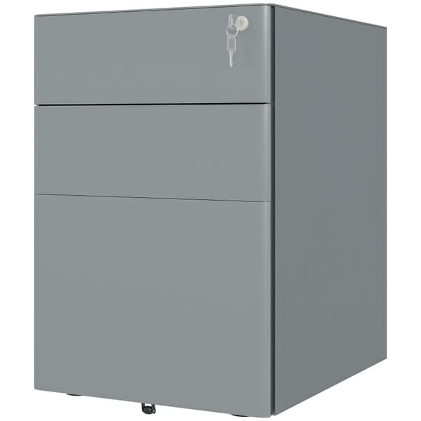 Rootz Office Rolling Container - Arkivskab - Opbevaringsorganisering - Stål holdbarhed - 39cm x 48cm x 59cm